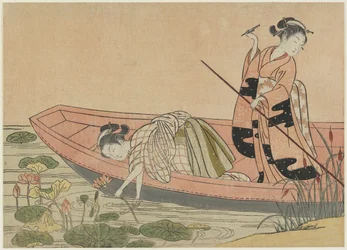 1765年以降の周毛州の三垂（色木版画）
