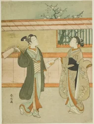 羽根つき遊び