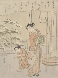 藤原基実の歌。 シリーズ 36 詩人の 860 年頃。 1768年頃。 1768年。