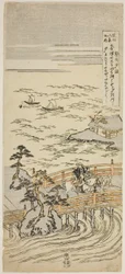 連載「近江八景の内」より 瀬田の夕焼け（せたせきしょう）