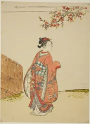桃の木の下で