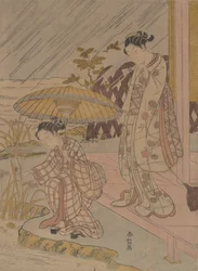 雨の中でアイリスを見る, 1764-70., 1764-70.