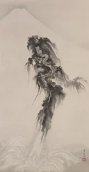 昇龍と富士山