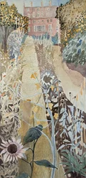 晩夏の庭、2020年（紙に水彩画）