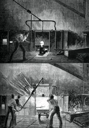 仕事で水たまり、c1880。