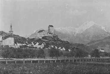 ライン川流域のサルガンス（モノクロ写真