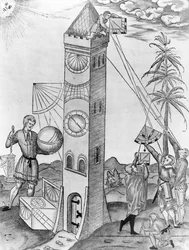Sebastian Munsters Rudimenta Mathematica、1551からのイラスト