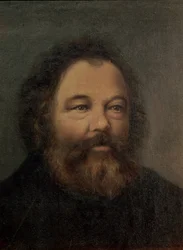 ミハイル・アレクサンドロビッチ・バクニンの肖像（1814-1876）c.1865