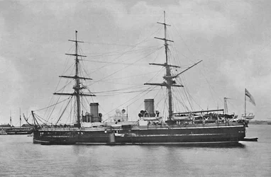 HMS Inflexible in 1880、c1880、1904
