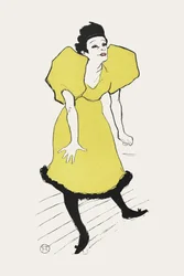 舞台上のコメディ女優ポラールの肖像（1895年）