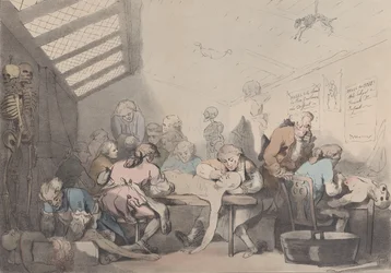 1838年頃の「解剖室」。