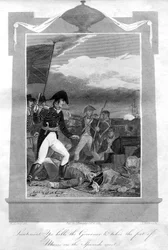 1816年にスペインの沿岸でヨー中尉が知事を殺し、ムロスの砦を占領