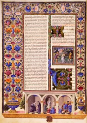 Taddeo Crivelli (1425-1479) などによって照らされた Borso d