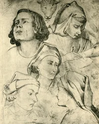 頭の研究、c1320-1366、1943