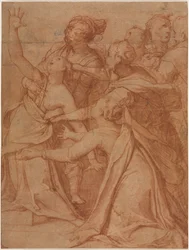 セントフィリップの奇跡ベニッツィ：悪魔の女の癒し、c。 1557。