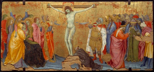 磔刑 木画 タッデオ・ディ・バルトロ（1363-1422）作 14世紀 日2,25x5,57メートル