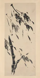 風の中の竹。