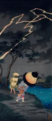 立石付近の雷雨