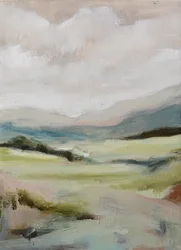 静かな山の谷