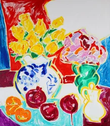 色鮮やかな静物画