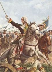 1734年、グアスタッラの戦いでのシャルル・エマニュエル3世