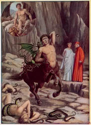 ダンテの神曲のイラスト