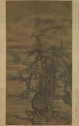 1323 年の王維の詩の後の風景。
