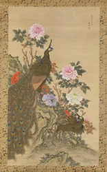 孔雀と牡丹、1820年