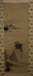 滝のある川渓谷。