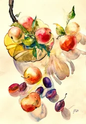 実りの豊かな静物画