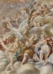 ミュージシャンの天使と聖霊、1629年