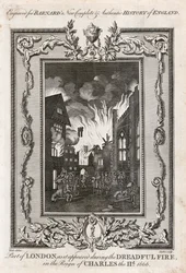 ロンドンの大火、1666 c1783