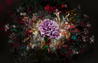 BOUQUET XXVII、2019年（キャンバスにミクストメディア）