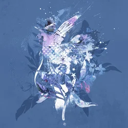 Freebirdy、2015年（キャンバスにコラージュ）