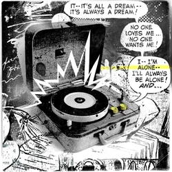 Play it again、2015年（キャンバスにコラージュ）