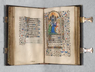 パリの使用時間の本: Fol. 108r、ペンテコステ、c。 1420年。
