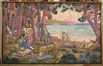 海沿いの入浴者、1907-08