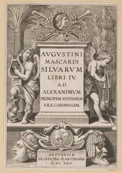 Agostino Mascardi、Silvarium Libri IVのタイトルページ