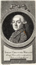 Johann Christoph von Woellner 1732-1800。