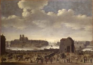 ケとトゥルネル橋、1646年頃、1646年頃（油彩・カンヴァス）