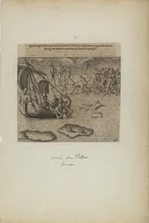 ガリシアの海軍を訴え、野蛮人のゴシップを......（著書『アメリカ』第三部より）