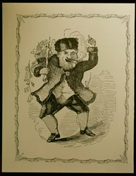 クレメント・C・ムーアの詩のためのサンタクロースの挿絵、1848年