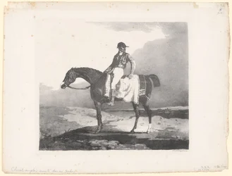 騎手が乗った英国産馬（English Horse Mounted by a Jockey）