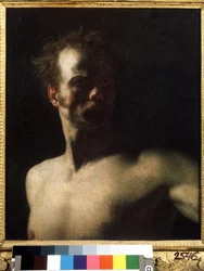 「ヌード・スタディ」 セオドア・ジェリコー（1791-1824）作 1810-1811年 プーシキン美術館、モスクワ