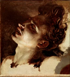 死んだ若者の頭 ジャン・ルイ・セオドア・ジェリコー（1791-1824）の絵画 19世紀 日。31x33 cm ルーアン、ミュゼ・デ・ボザール