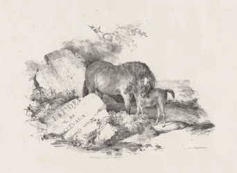『牝馬とその子馬』、口絵（The Mare and Its Colt, Frontispiece）