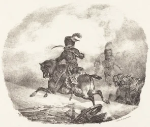 帝国衛兵の軽砲兵将校（Officier d