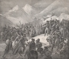 1822年、セントバーナード山を通過。