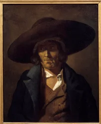 ヴェンデン人と呼ばれる男の肖像」 絵画 テオドール・ジェリコー（1791-1824） 19世紀 日0.81×0.64m