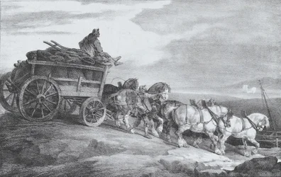 石炭荷馬車 [sic.]、1821 年。